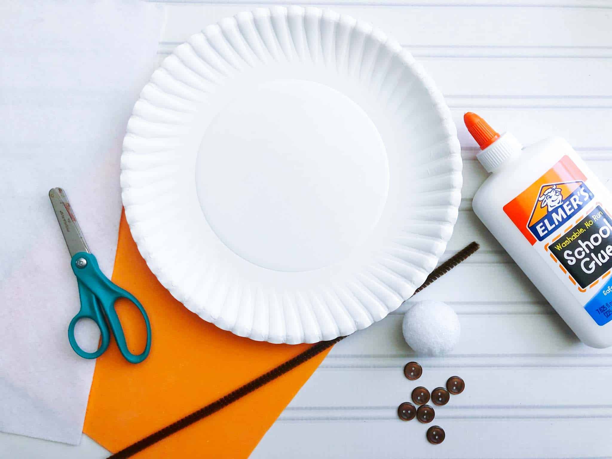 Melted Snowman Paper Plate Craft.