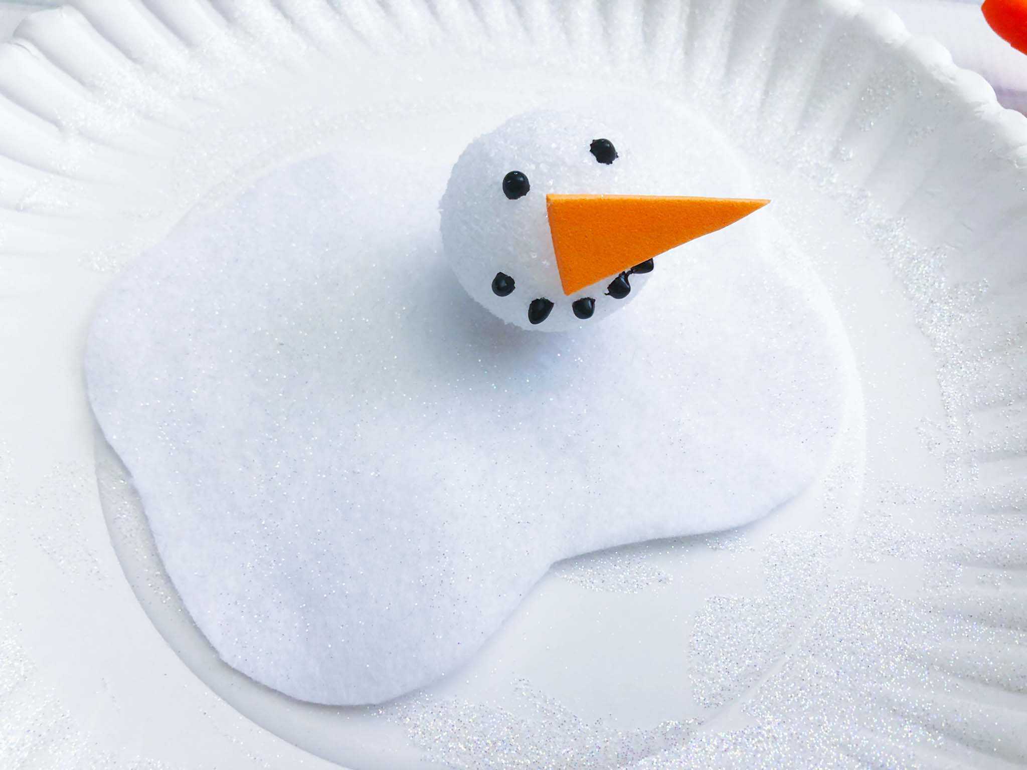 Paper Plate Snowman Craft.