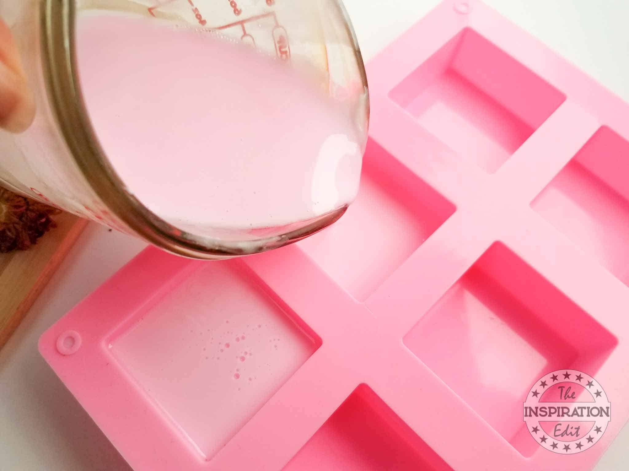 make homemade soap with dried flowers