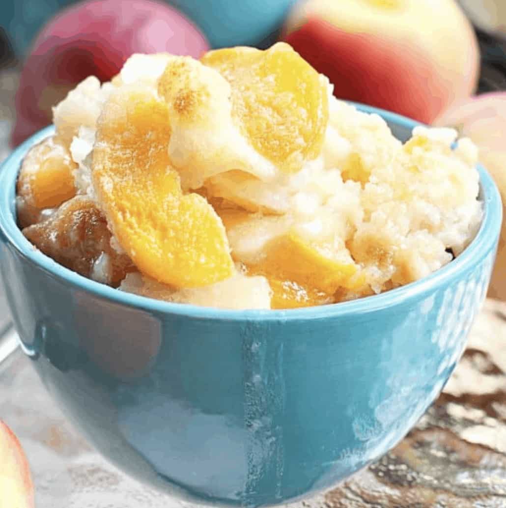 Weight Watchers Peach Cobbler.