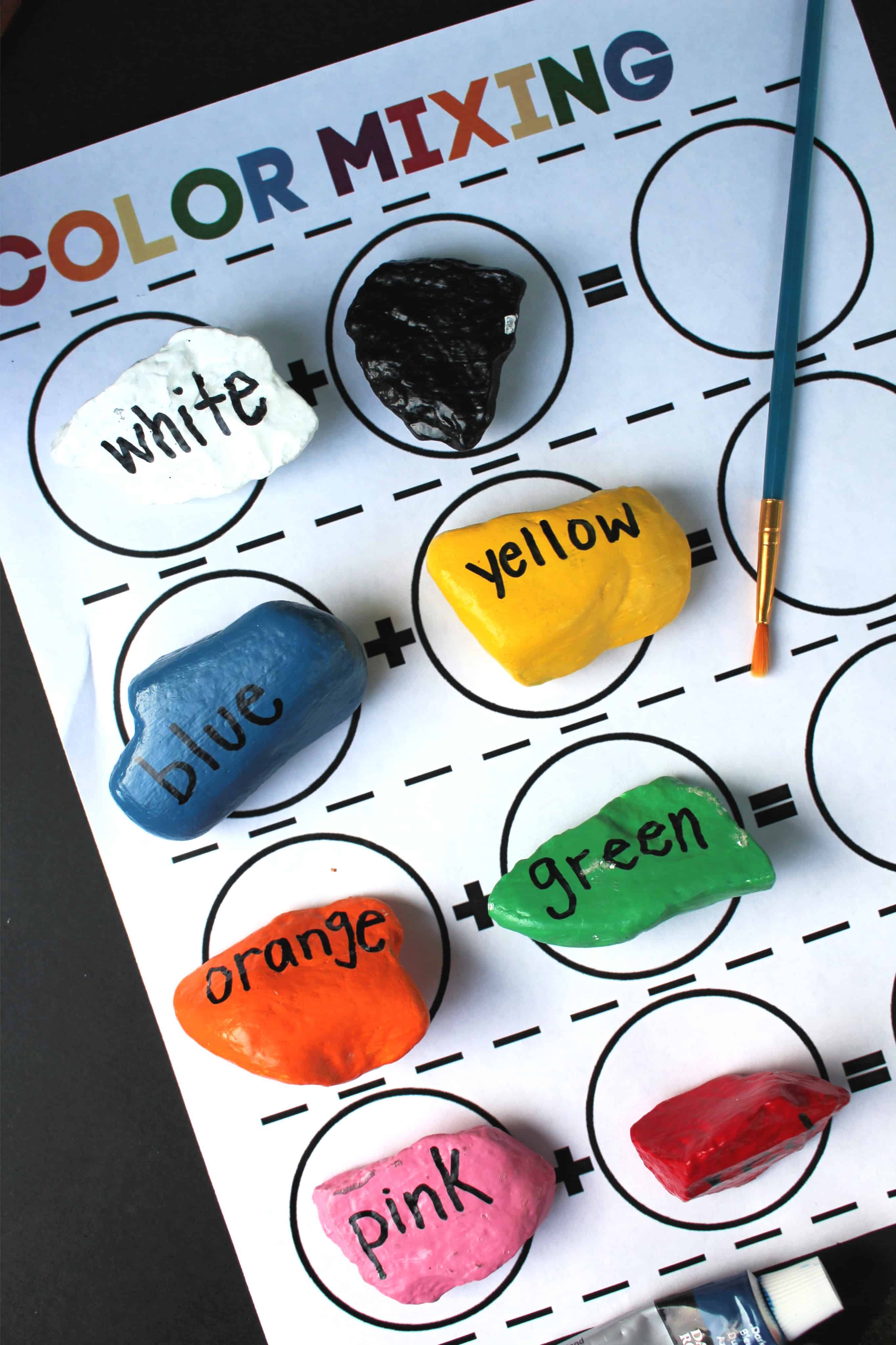 Colourful Painted Rocks.