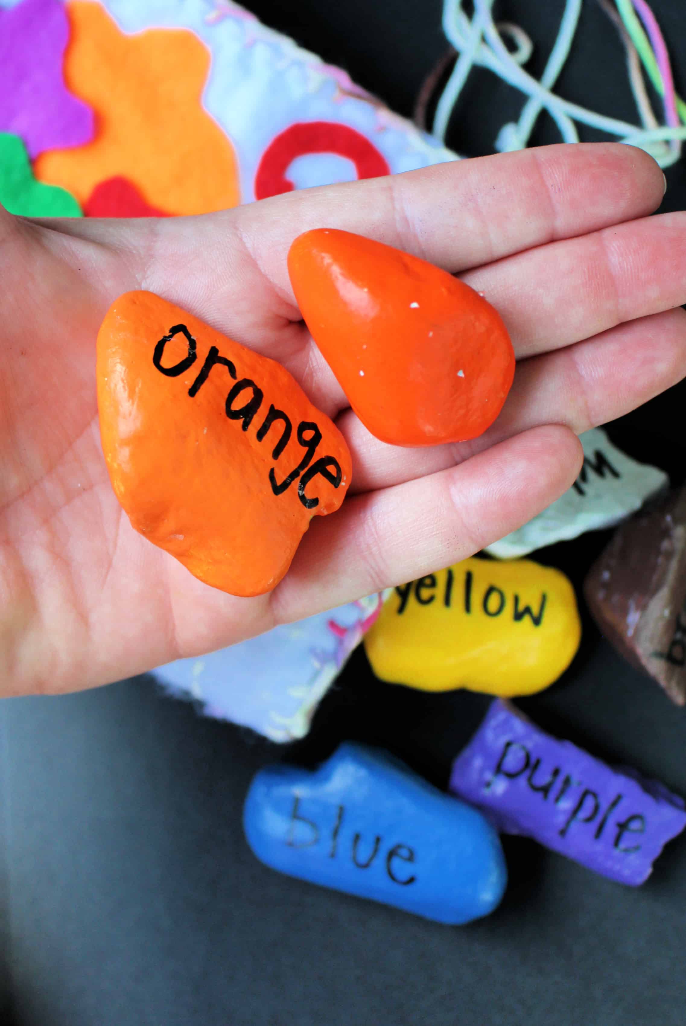 Colourful Painted Rocks.