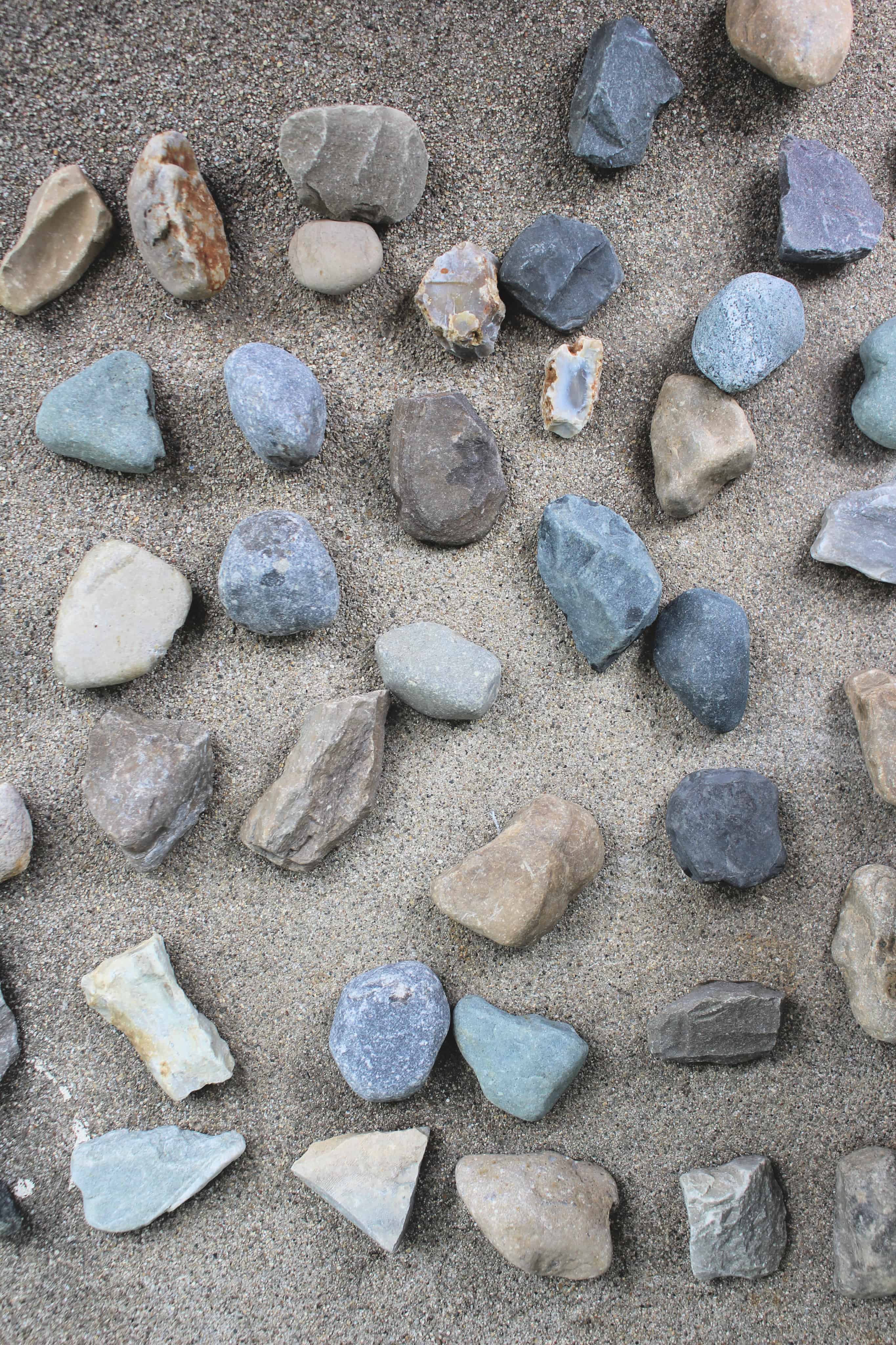 Colourful Painted Rocks.
