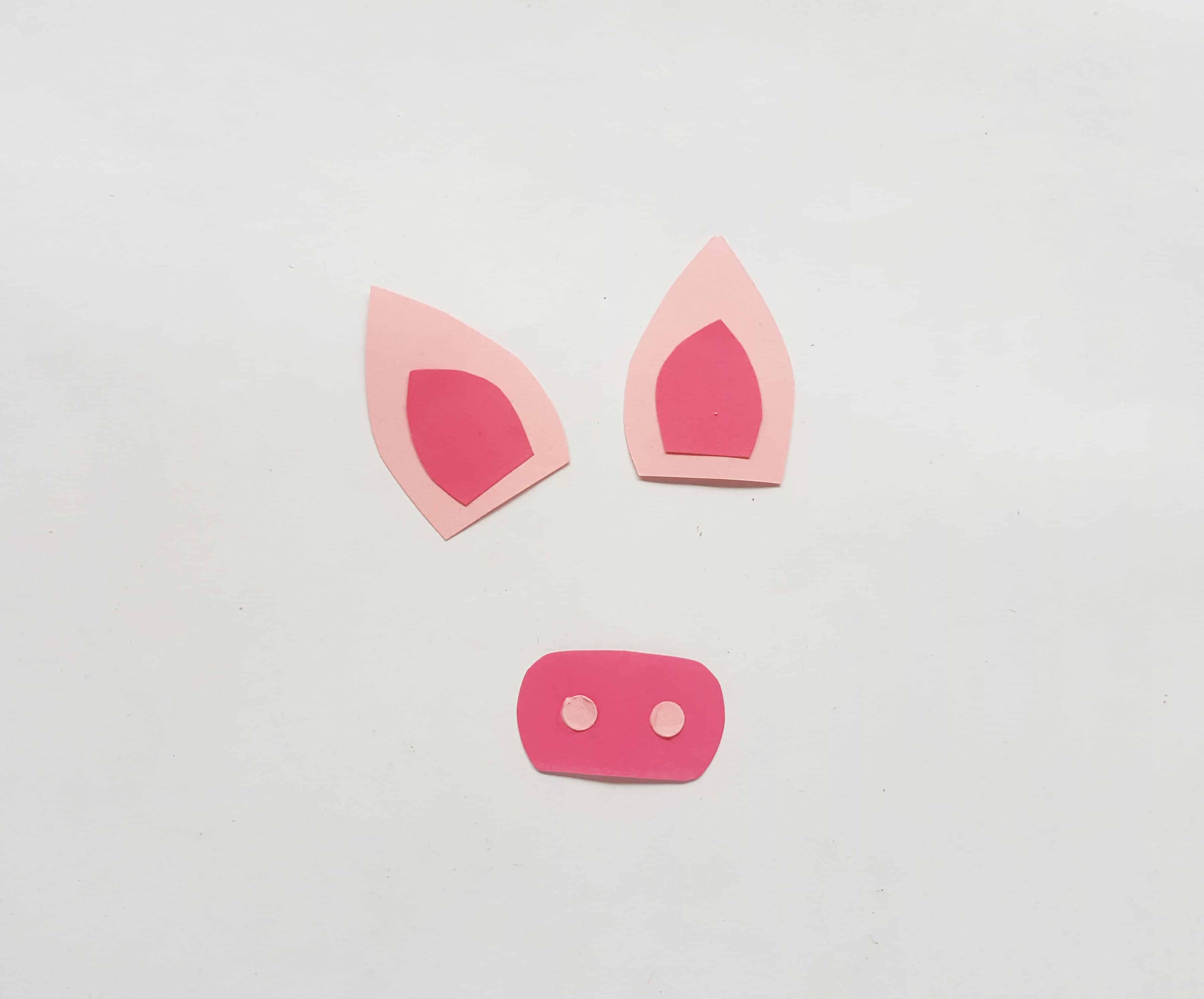 Paper Pig Craft For Preschool Kids.