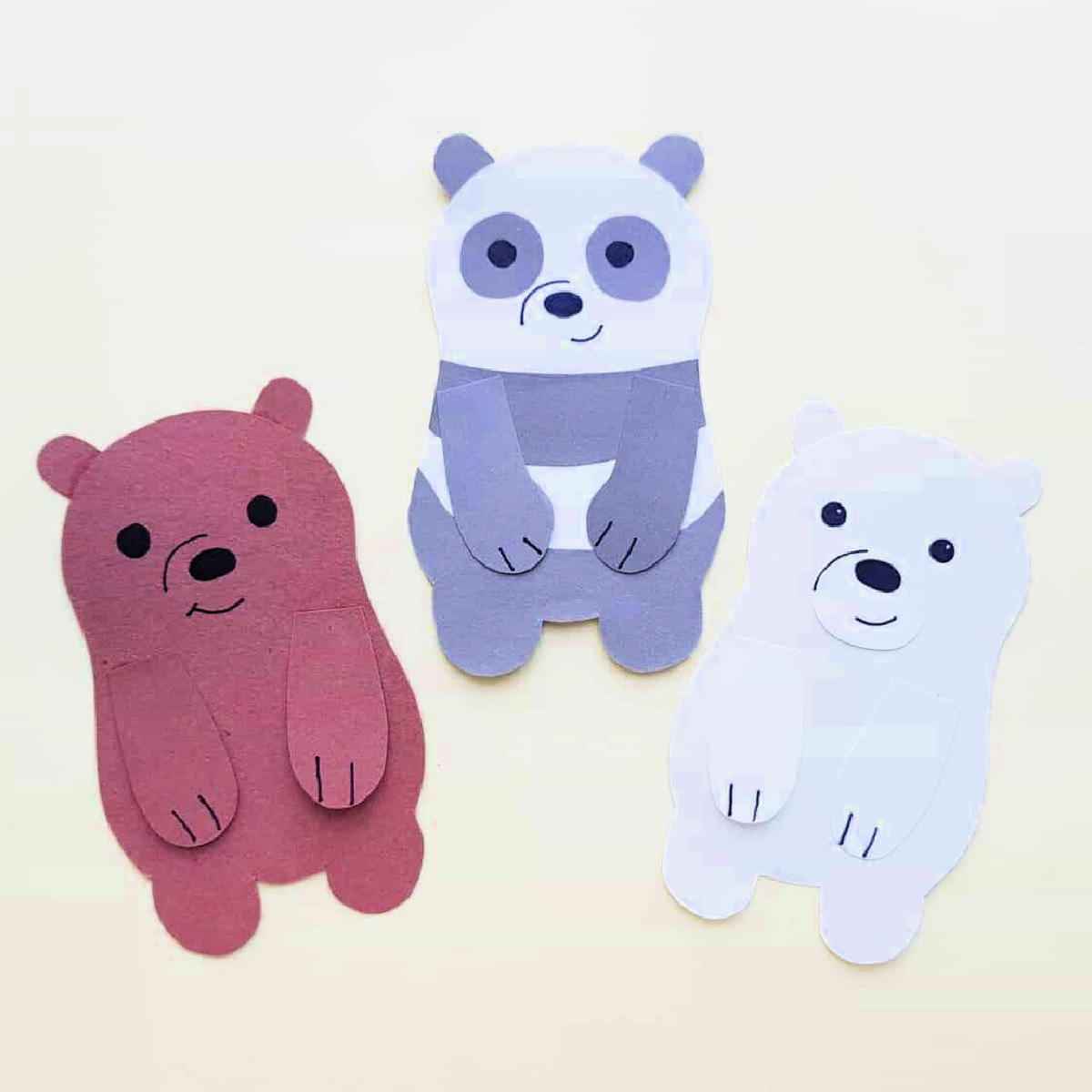 We Bare Bear Bookmarks | The Inspiration Edit