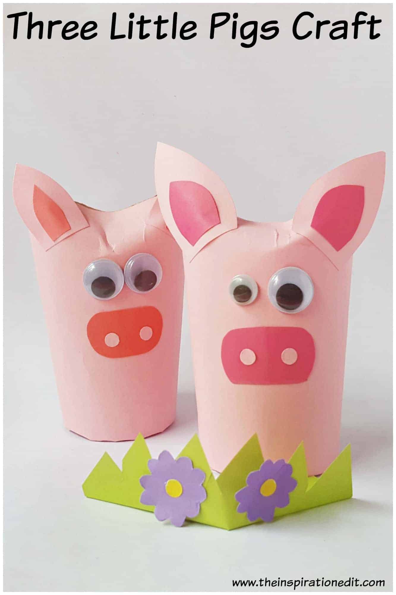 Toilet Tube Pig Craft.