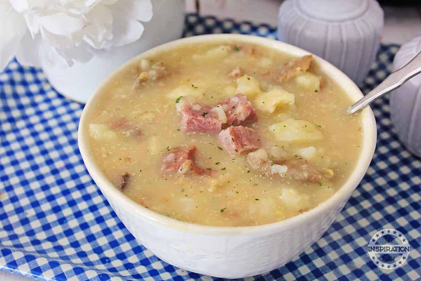 slow cooker potato and ham soup recipe