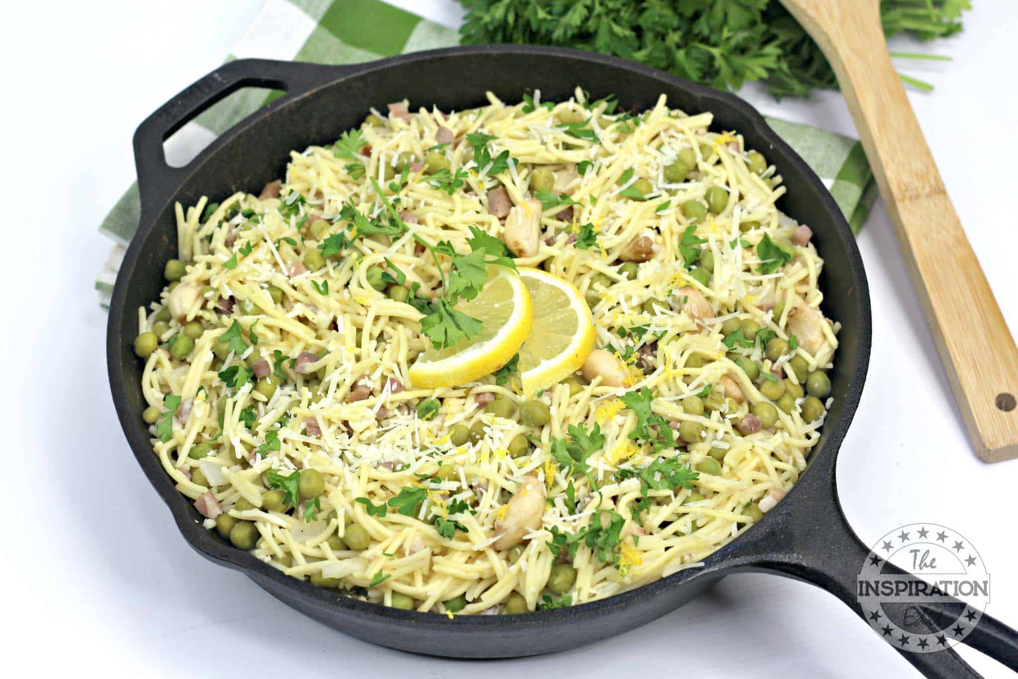 Pancetta Pea Pasta.