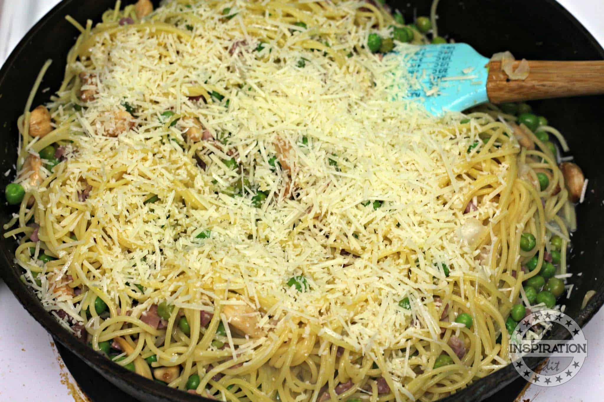 Pancetta Pea Pasta.