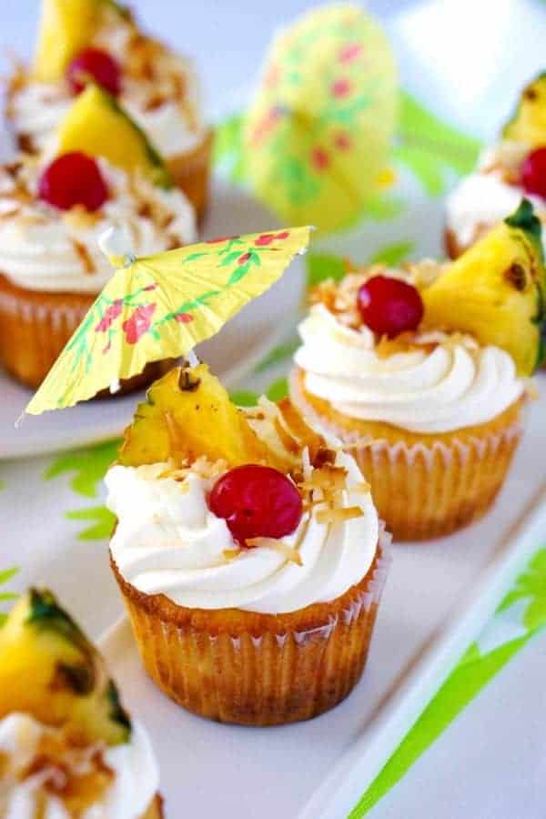 Pina Colada Cupcakes.