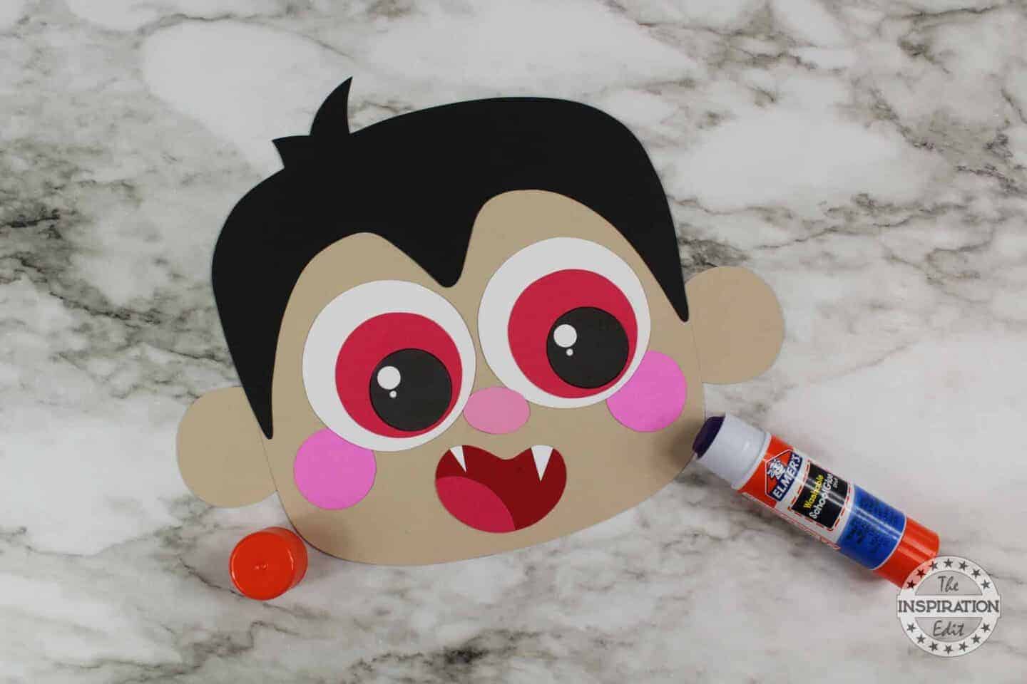 vampire head paper craft