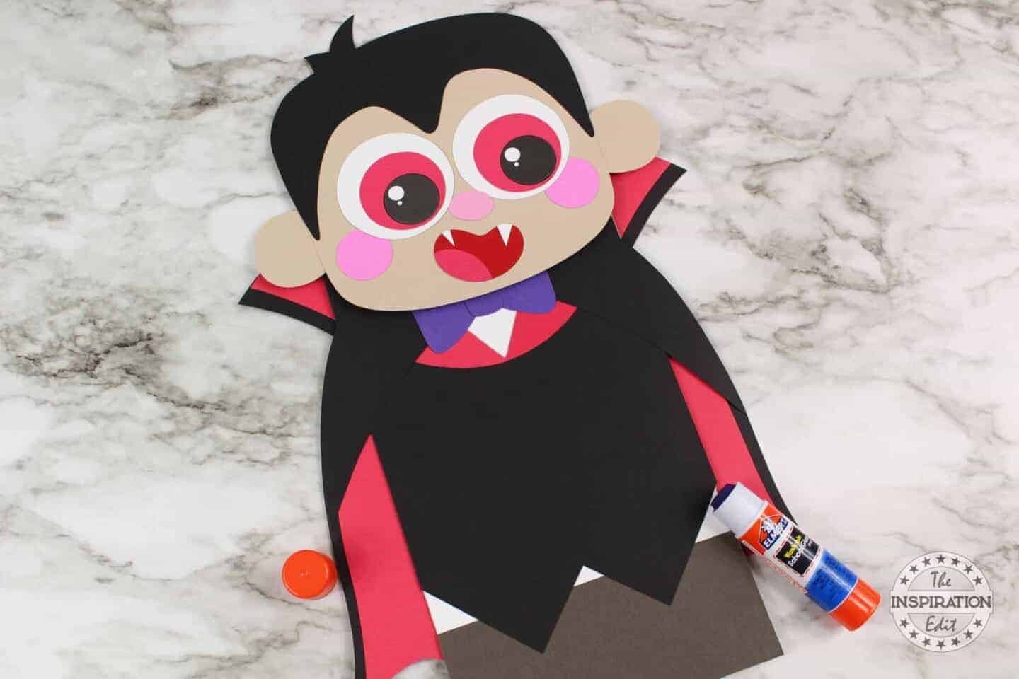 completed vampire craft for kids