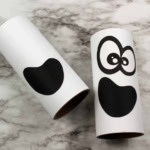 Toilet Paper Roll Ghost Craft.