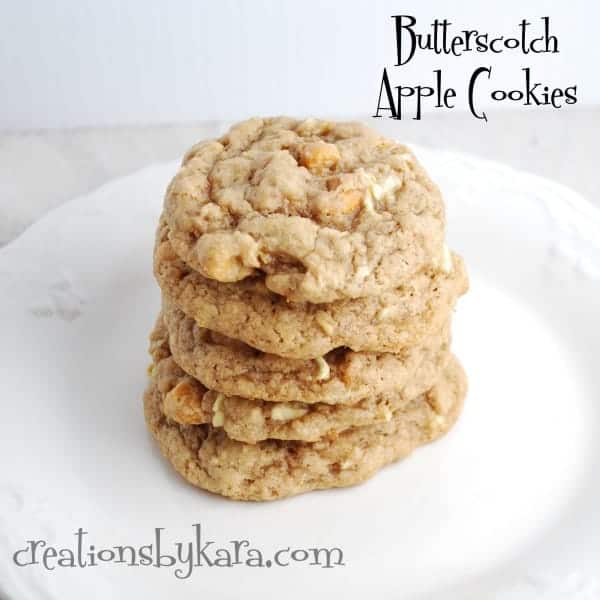 Butterscotch Apple Cookies.
