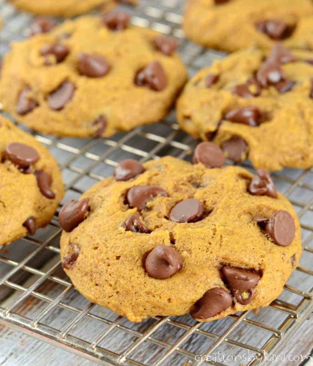 Pumpkin Chocolate Chip Cookies.