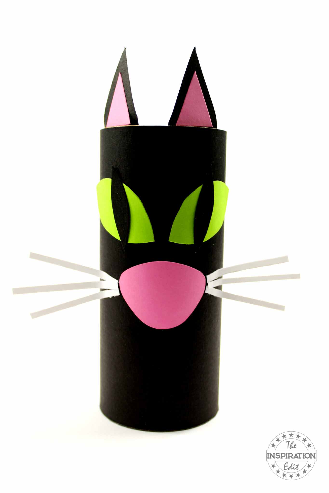 Cat Paper Craft Made From Toilet Tube.