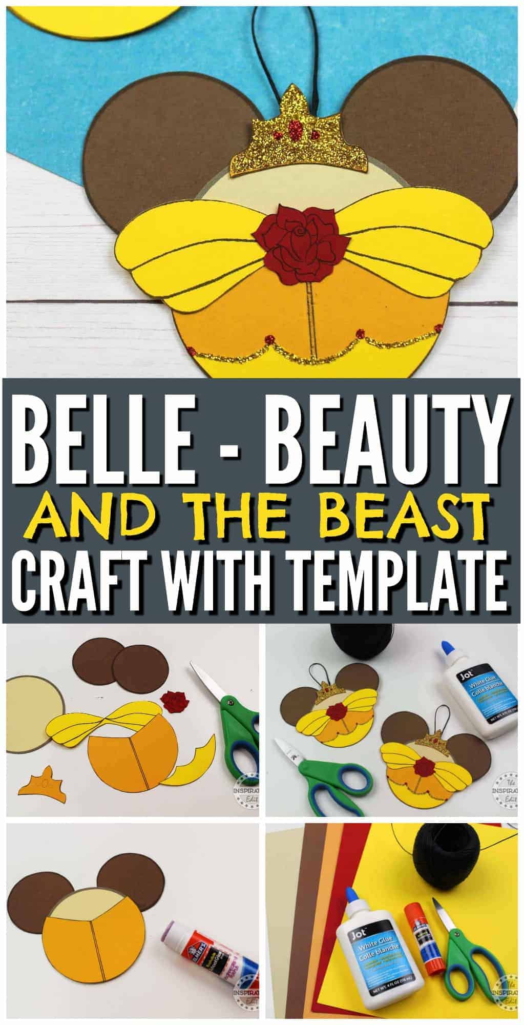 Disney Belle Mickey Ears Decoration.