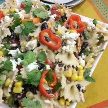 Weight Watchers Pasta Salad With Feta and Cilantro.