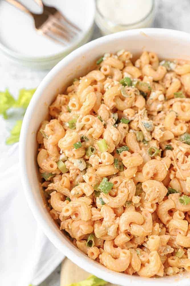 Buffalo Chicken Pasta Salad.