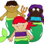 Mermaid Water Painting Craft.