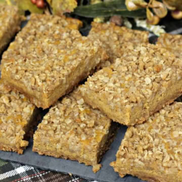 Easy Pumpkin Streusel Bars.
