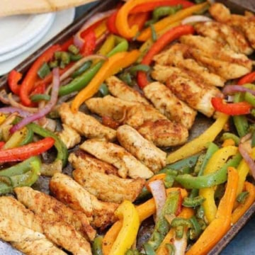 Weight Watchers Sheet Pan Chicken Fajitas.