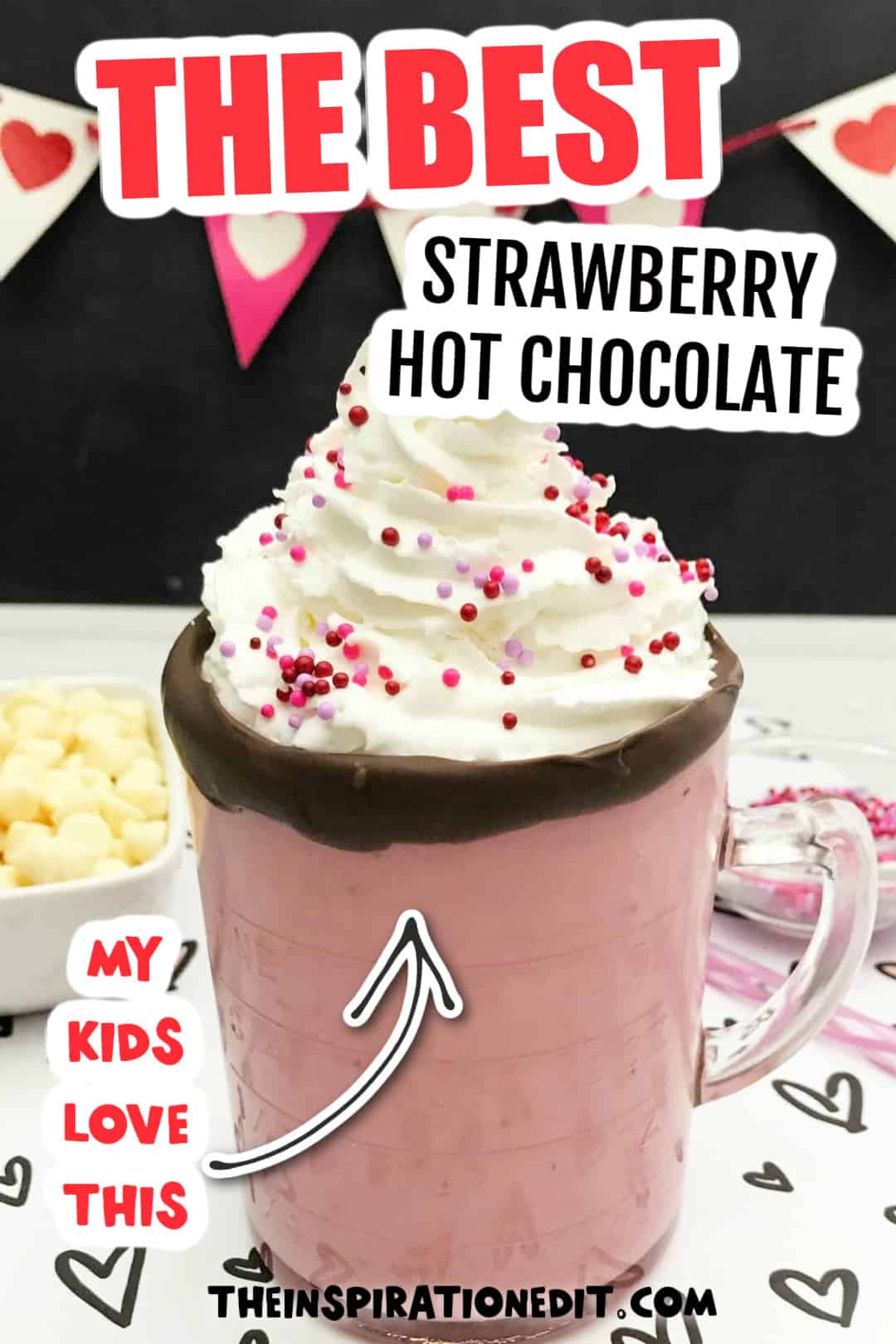 Strawberry White Hot Chocolate