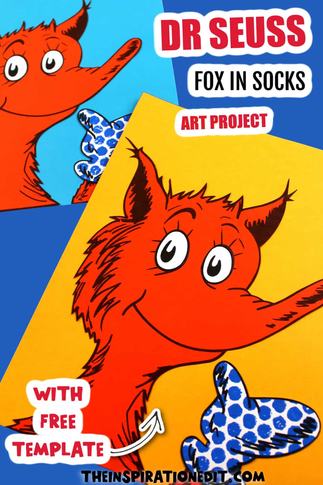 Fox In Socks Bubble Art Activity.