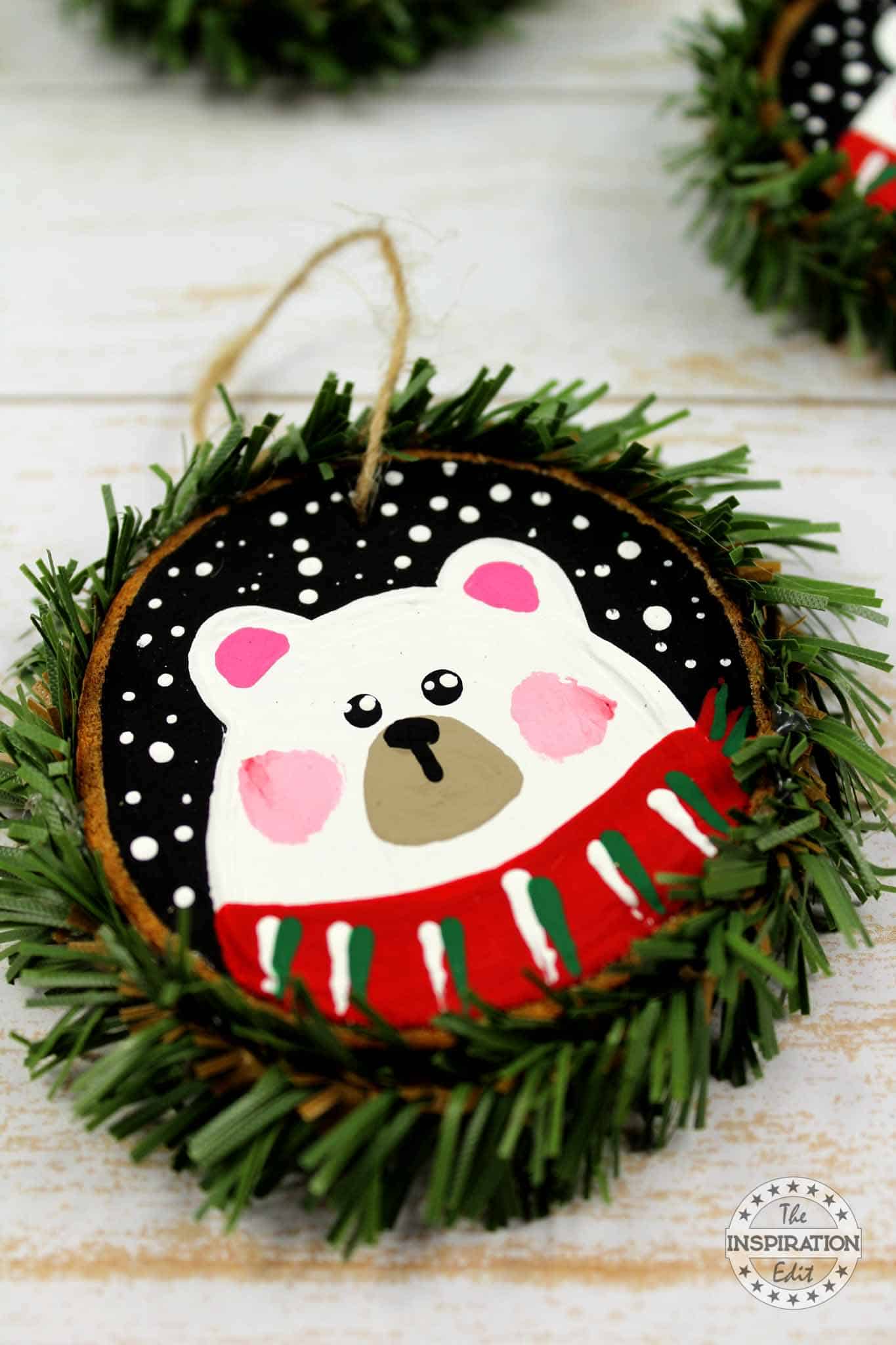Polar Bear Christmas Decoration.