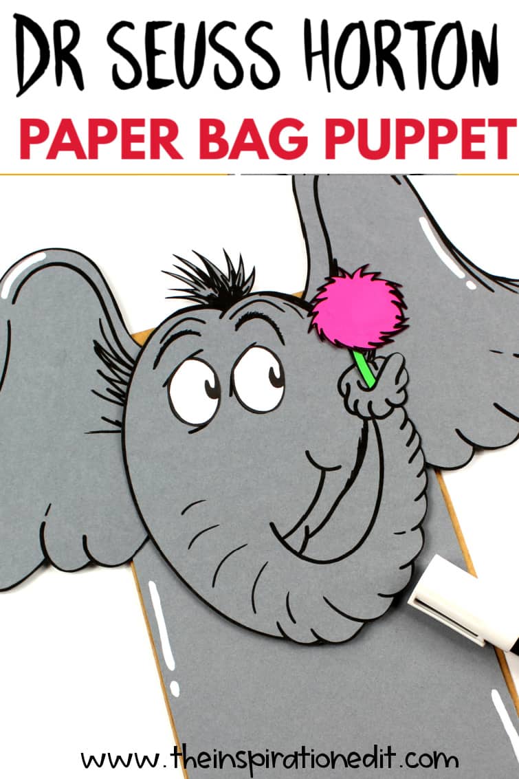 Dr. Seuss Horton Paper Bag Puppet