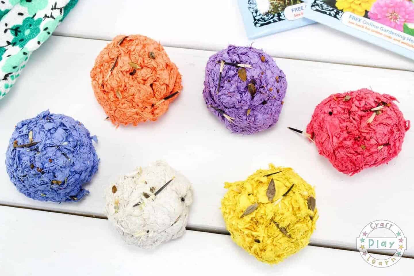 flower seed bombs for kids