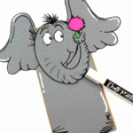 Dr Seuss Horton Paper Bag Puppet.
