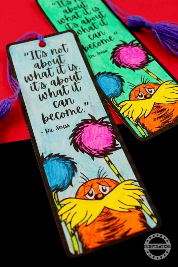 Lorax Bookmarks.