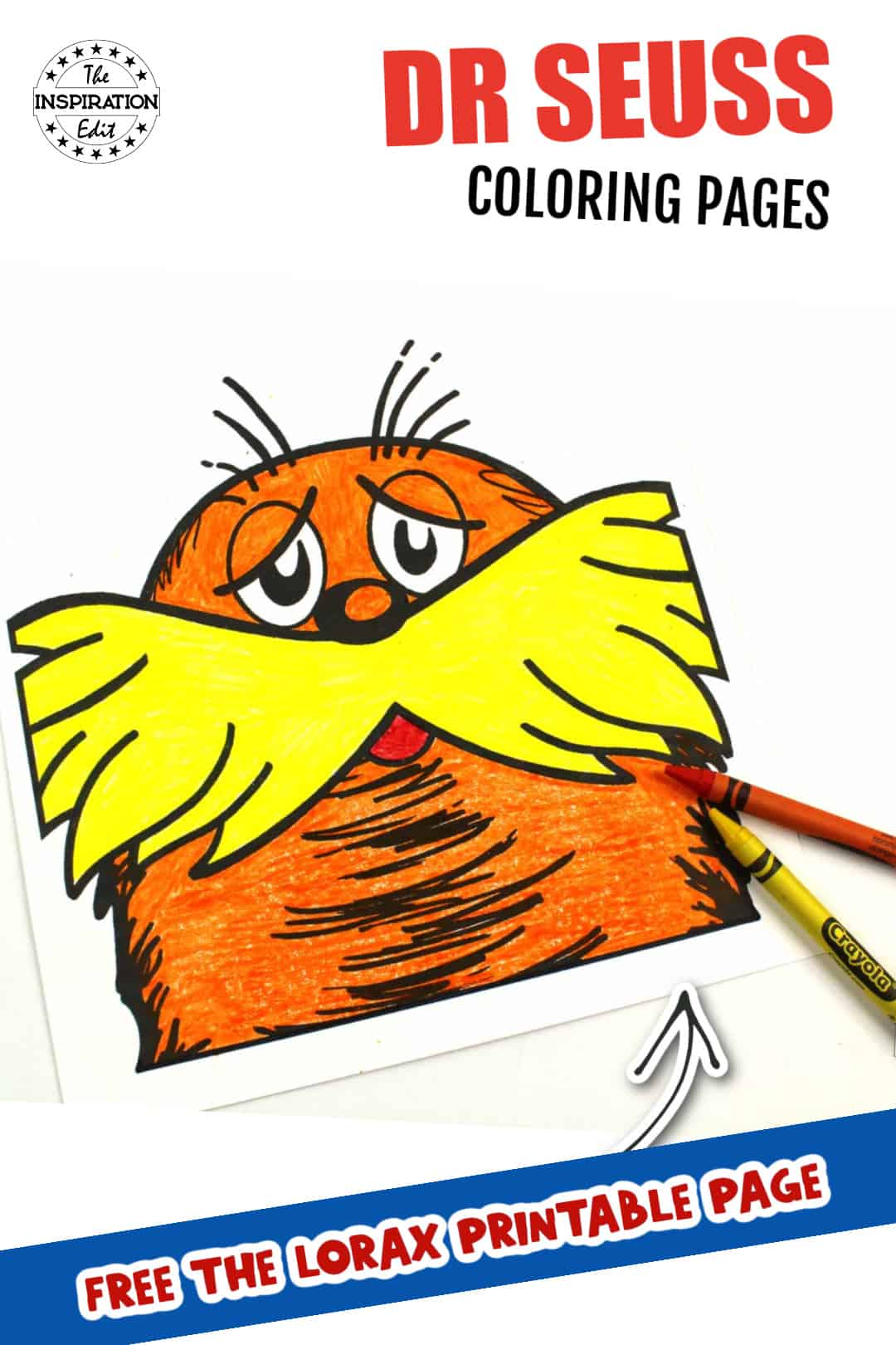 The Lorax Coloring Page Printable.