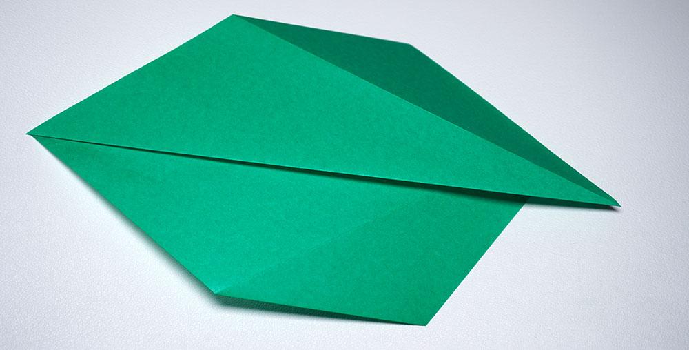 Green Origami Leaf.