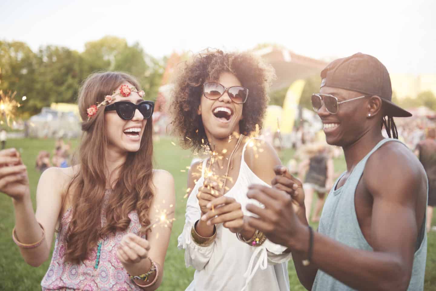 Relax At A Music Festival.