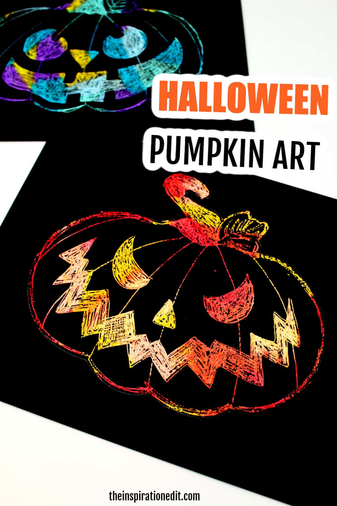 Fun Jack O Lantern Art Project For Kids The Inspiration Edit   HALLOWEEN PUMPKIN ART  