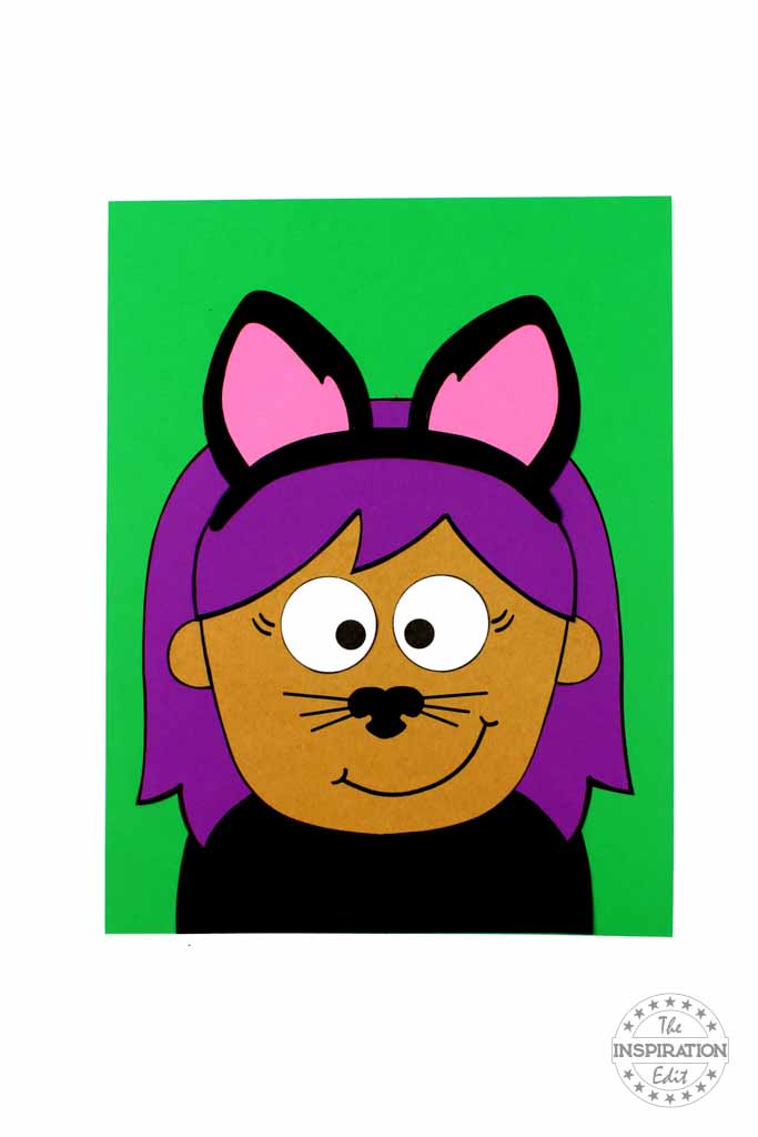 Cat Woman Halloween Craft.
