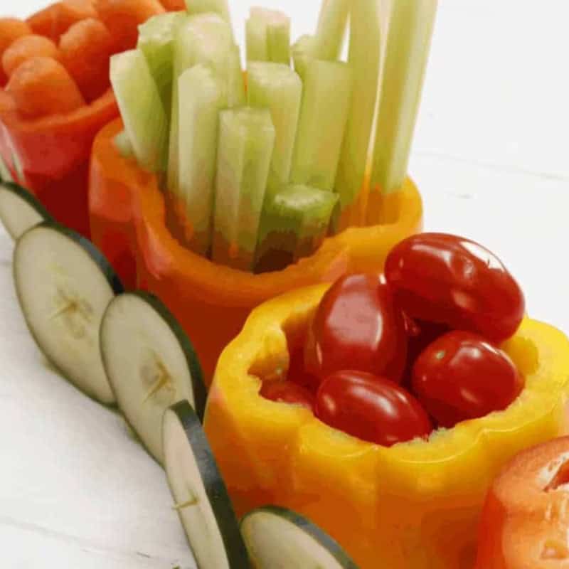 Vegetable Train a Fun Party Food Idea | The Inspiration Edit