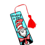 Cat in the hat bookmark.