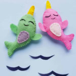 Baby Narwhal Plush Pattern.