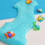 Ocean Themed Elmer's Slime.