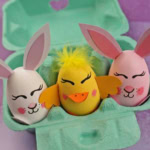 Rabbit and Chick Easter Eggs.