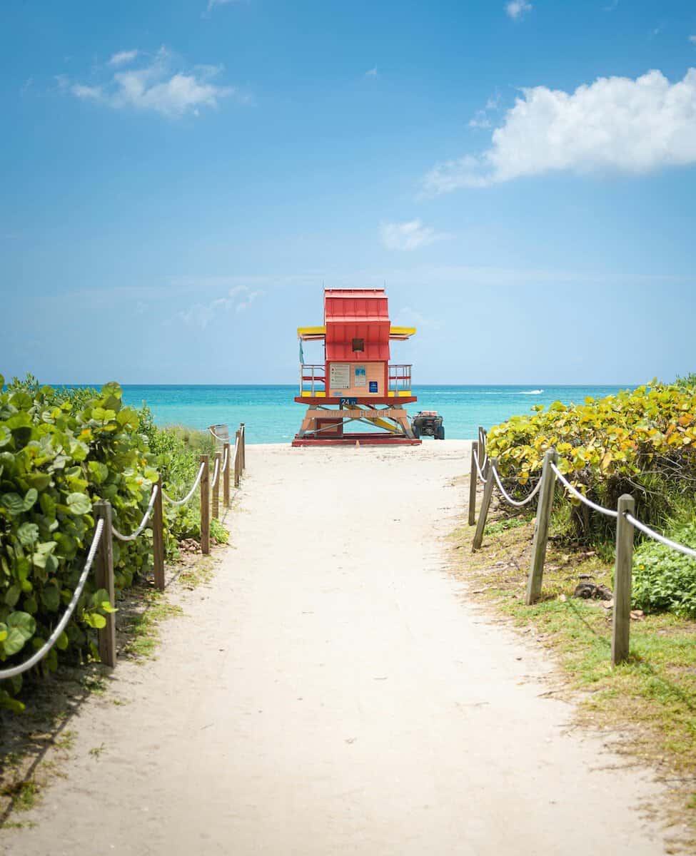 the Treasure Coast | Life Guard look out on the beach.