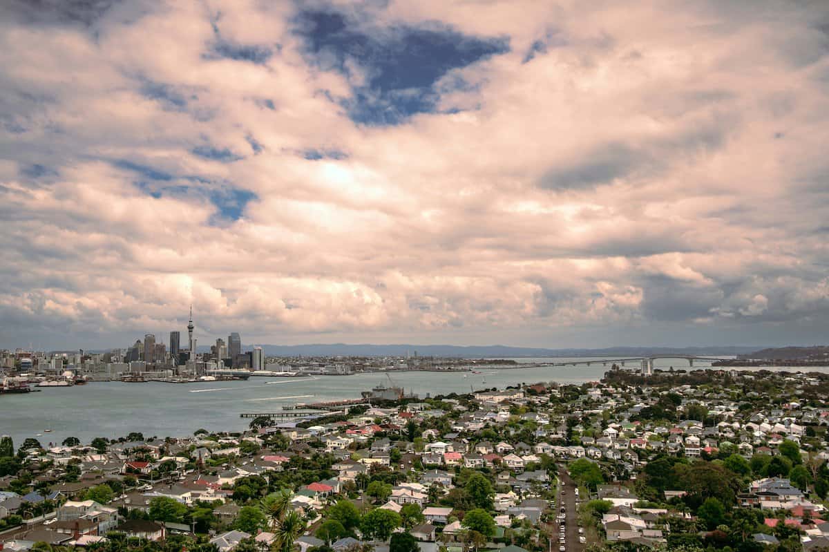 Easy One-Day Auckland Itinerary | A view of Auckland CBD from across the harbour.