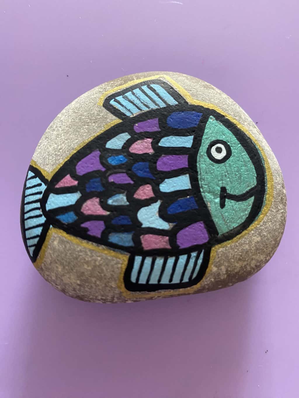 Easy Fish Rock Painting Tutorial | The Inspiration Edit