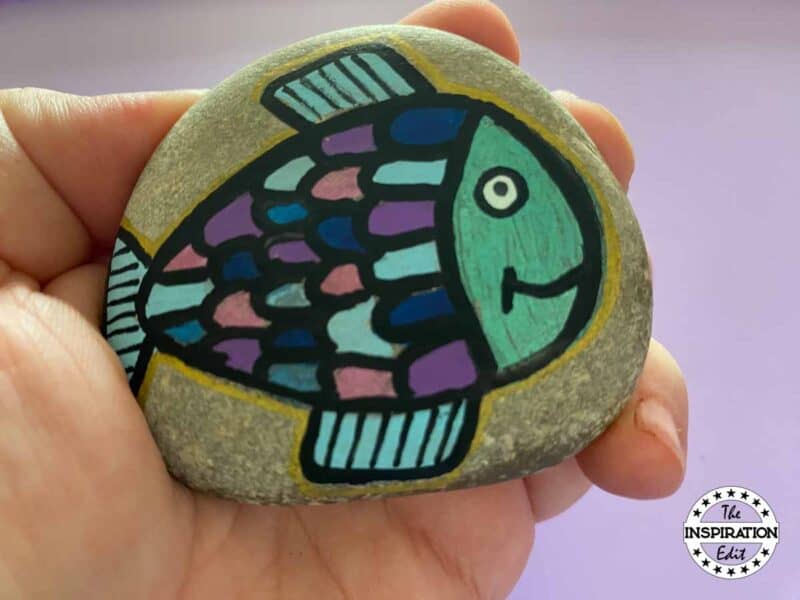 Easy Fish Rock Painting Tutorial | The Inspiration Edit