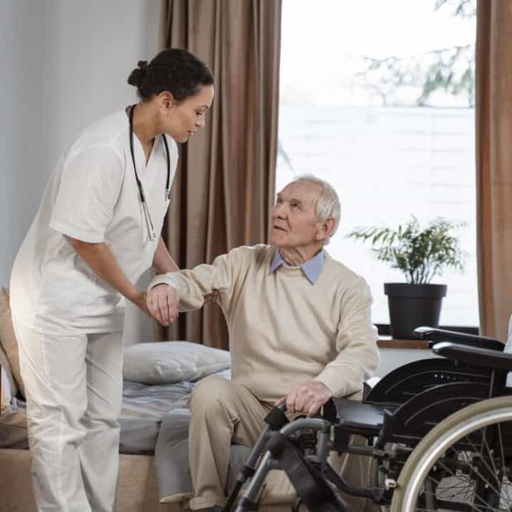 Aging at home versus assisted living.