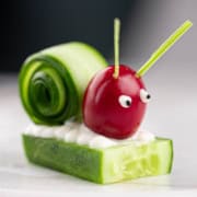 Fun Kids Vegetable Bugs Snack Recipe.