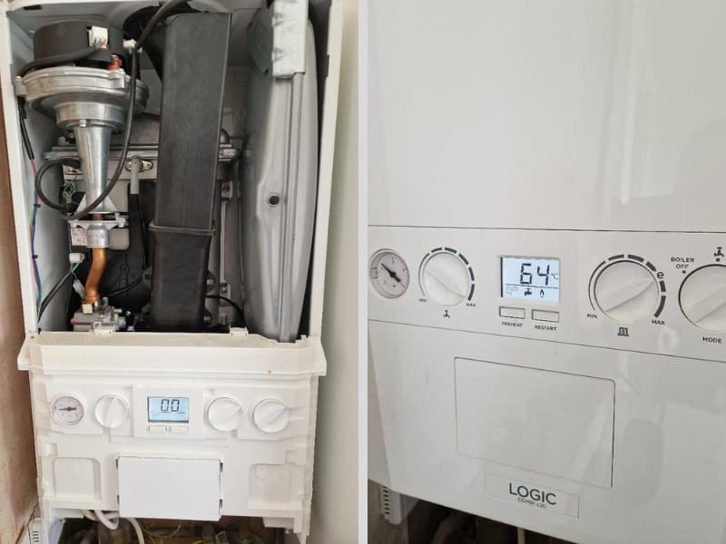 Overdue Annual Service on Ideal Logic Combi Boiler - Manchester Plumbing and Heating (Sale)